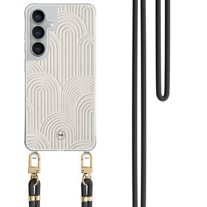 Casevibes Samsung Galaxy S25 FE hoesje met zwart koord - Sand curves