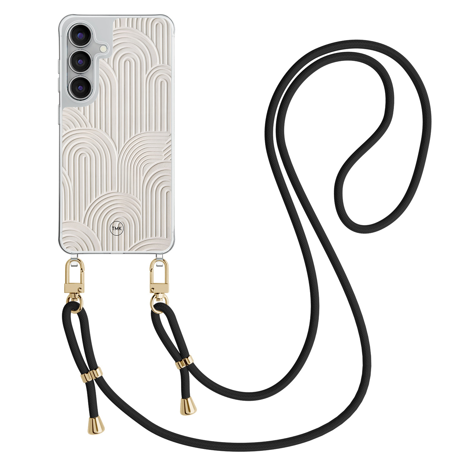 TMK Samsung Galaxy S25 FE hoesje met zwart koord - Sand curves