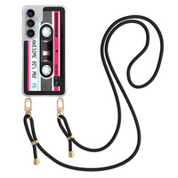 TMK Samsung Galaxy S25 FE hoesje met zwart koord - Cassette