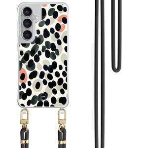 TMK Samsung Galaxy S25 FE hoesje met zwart koord - Modern dots
