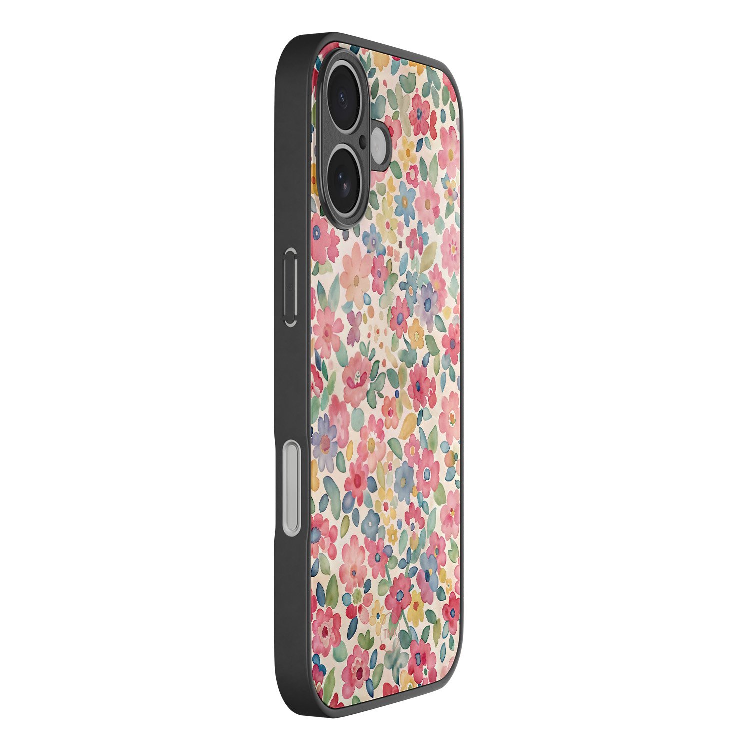 TMK iPhone 17 glazen hardcase - Pastel garden