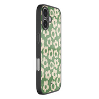 TMK iPhone 17 glazen hardcase - Retro cute flowers