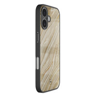 TMK iPhone 17 glazen hardcase - Golden marble