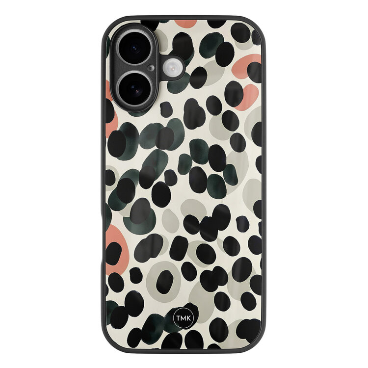 TMK iPhone 17 glazen hardcase - Modern dots