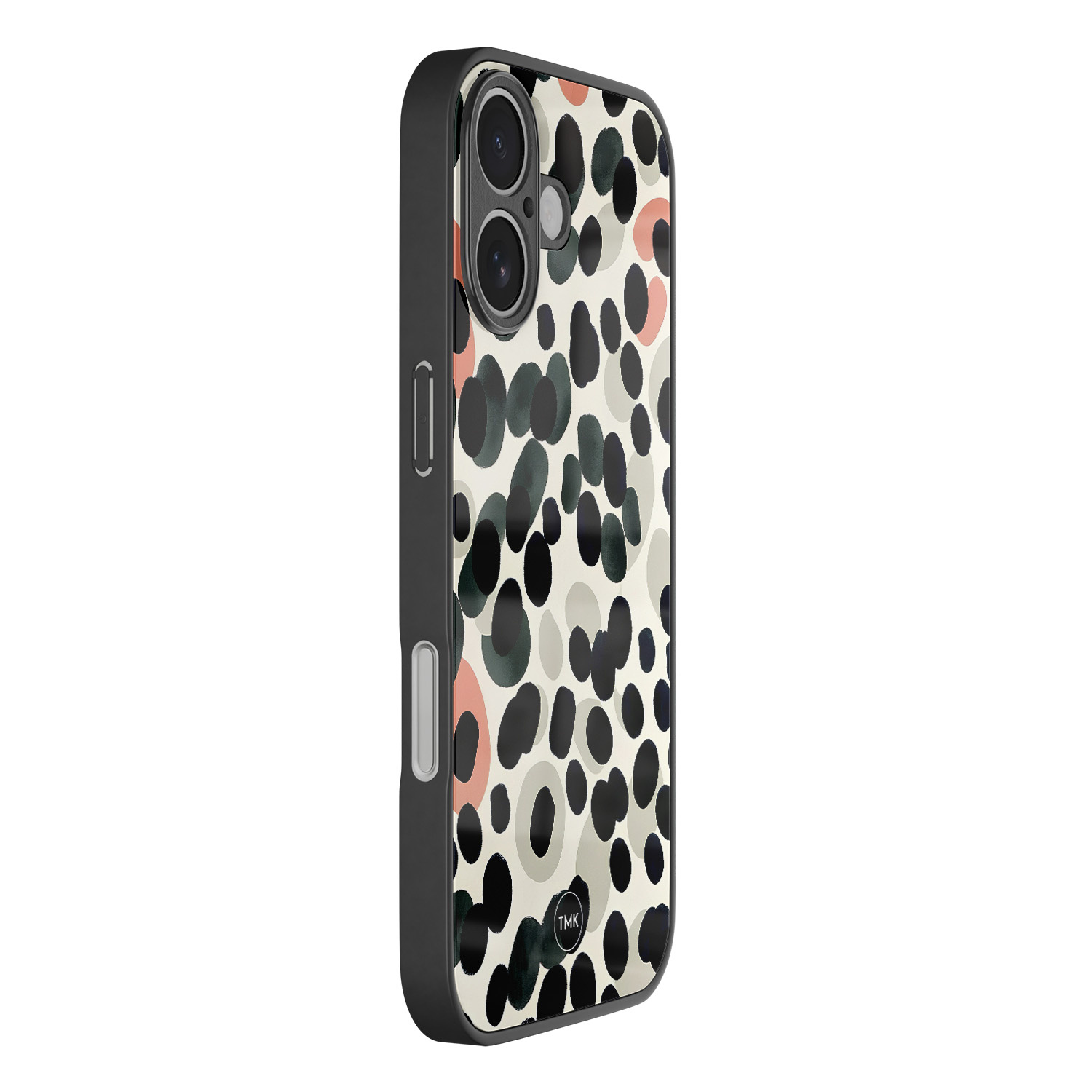 TMK iPhone 17 glazen hardcase - Modern dots