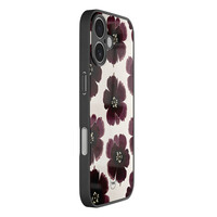 TMK iPhone 17 glazen hardcase - Burgundy flowers