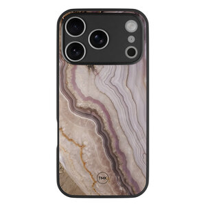 Casevibes iPhone 17 Pro glazen hardcase - Blush marble