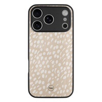 TMK iPhone 17 Pro glazen hardcase - Sand dots