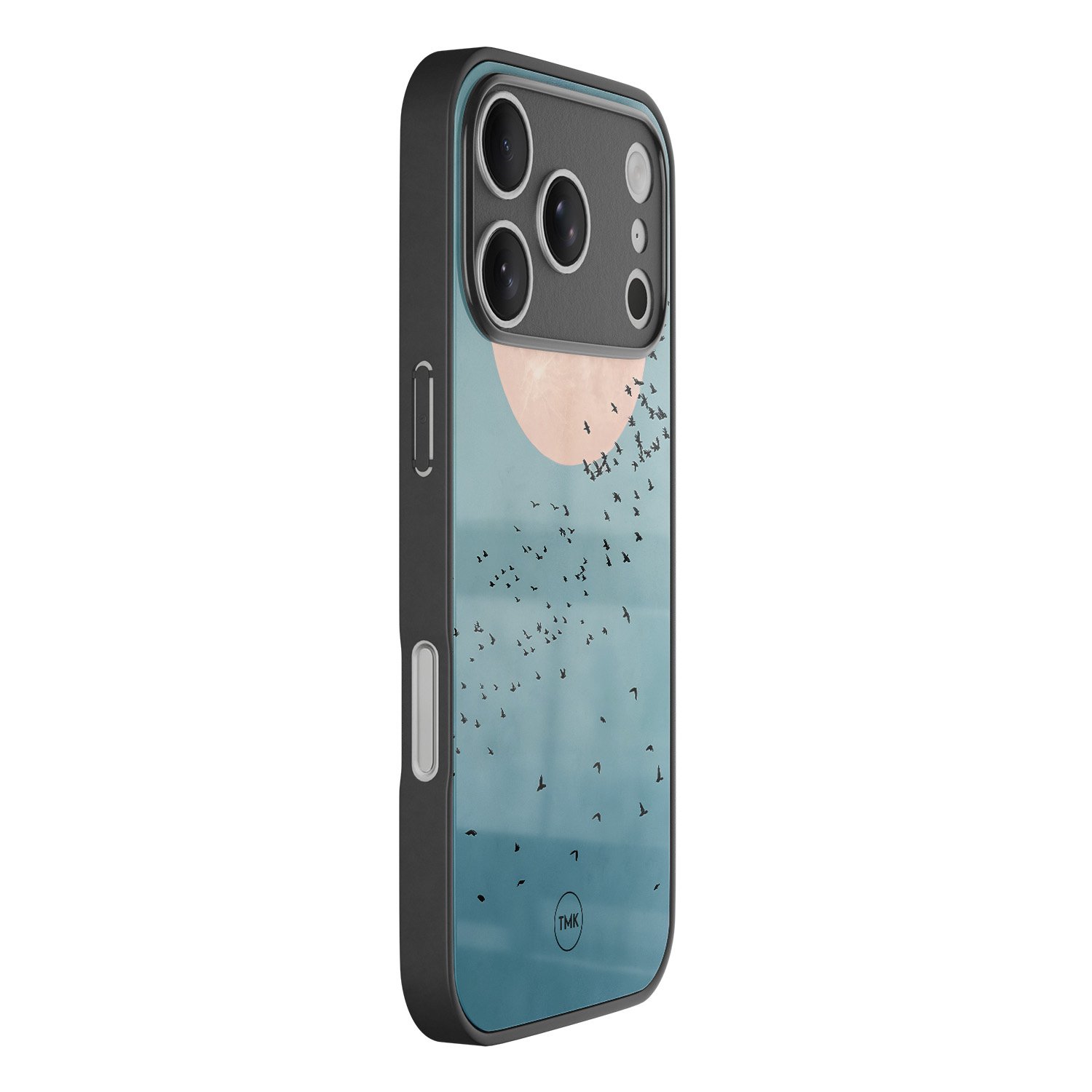 TMK iPhone 17 Pro glazen hardcase - Moon birds