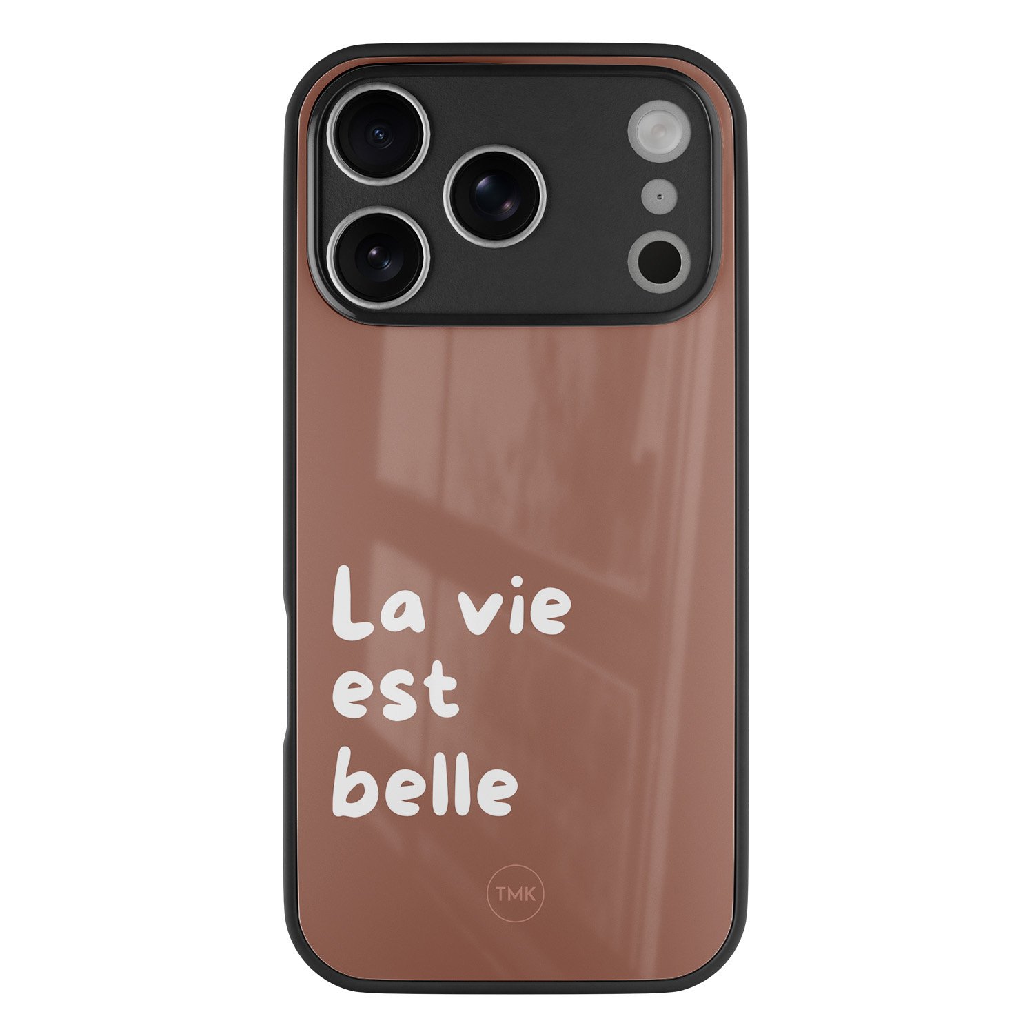 TMK iPhone 17 Pro glazen hardcase - La vie est belle
