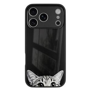 Casevibes iPhone 17 Pro glazen hardcase - Kat kiekeboe