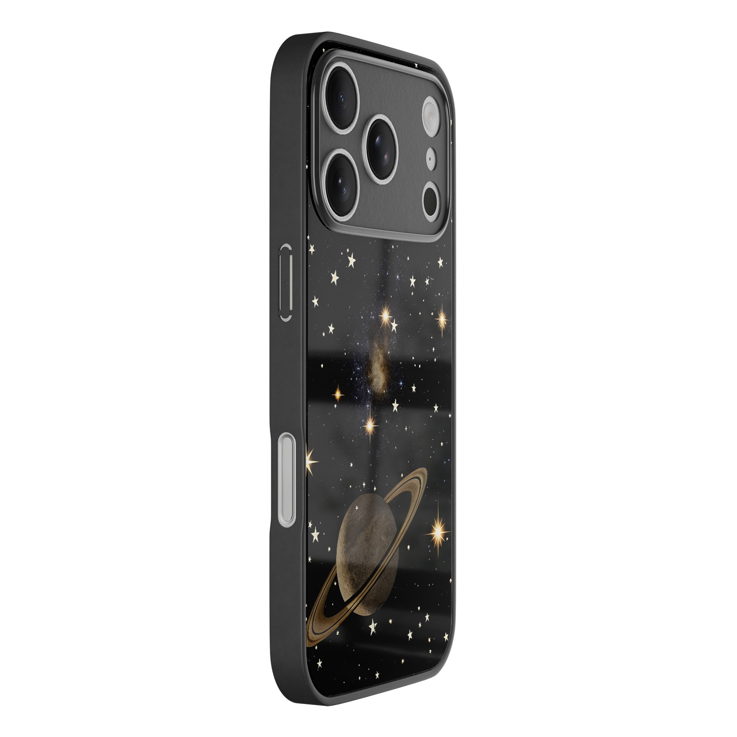 TMK iPhone 17 Pro glazen hardcase - Space