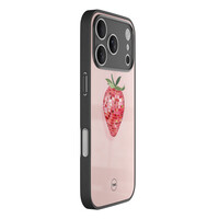 TMK iPhone 17 Pro glazen hardcase - Disco aardbei