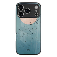 TMK iPhone 17 Pro glazen hardcase - Moon birds