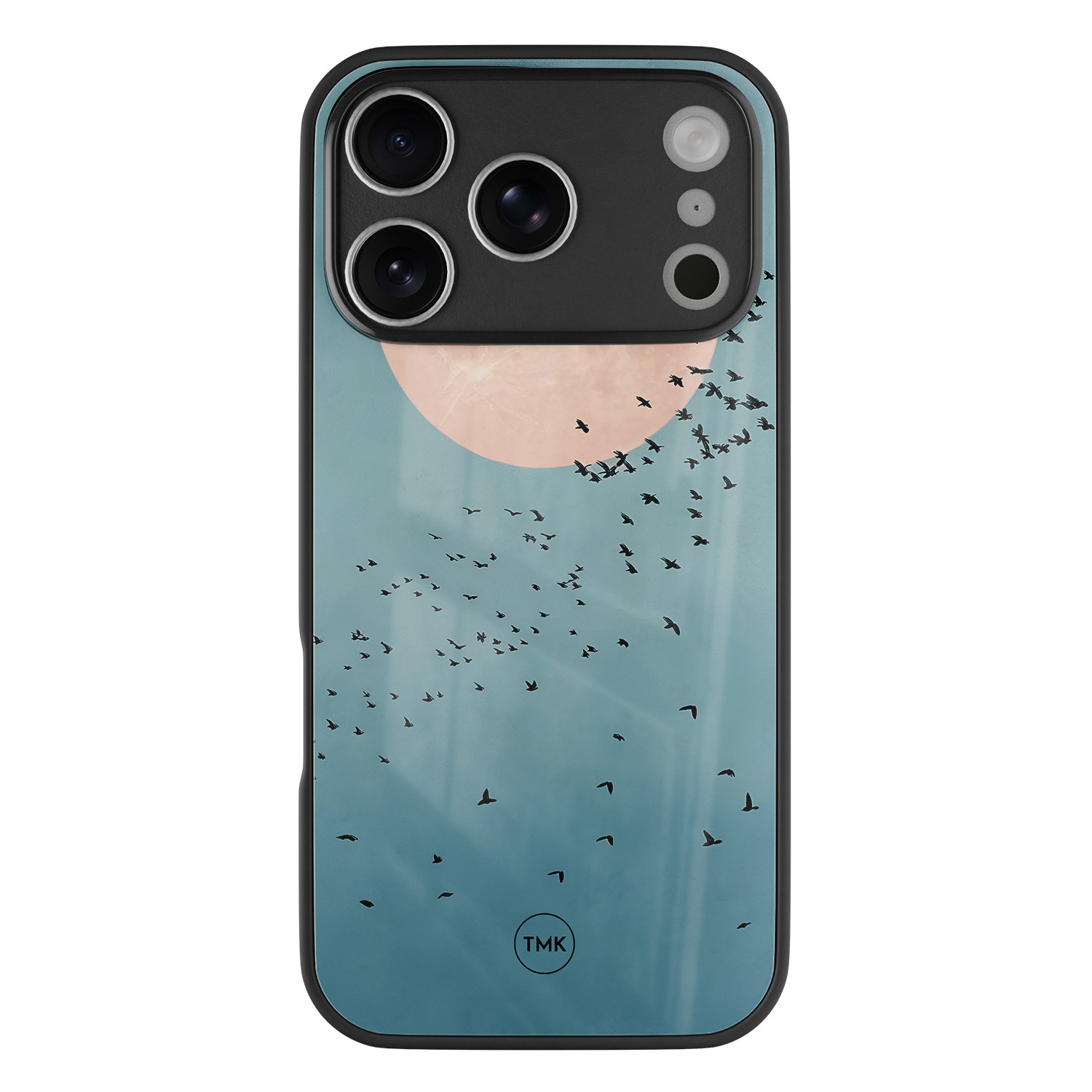 TMK iPhone 17 Pro glazen hardcase - Moon birds