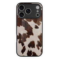 TMK iPhone 17 Pro Max glazen hardcase - Cow vibe