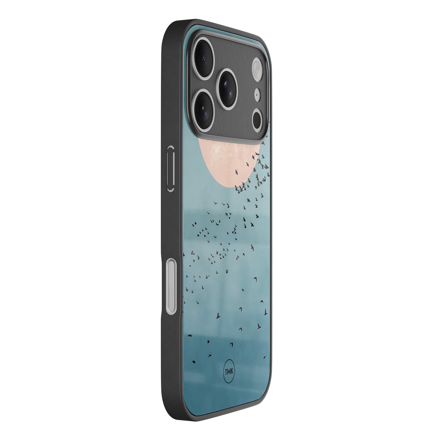 TMK iPhone 17 Pro Max glazen hardcase - Moon birds