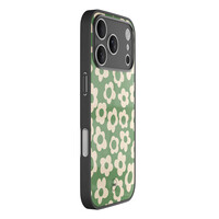 TMK iPhone 17 Pro Max glazen hardcase - Retro cute flowers