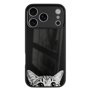 TMK iPhone 17 Pro Max glazen hardcase - Kat kiekeboe