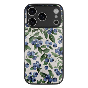 TMK iPhone 17 Pro Max glazen hardcase - Blueberries