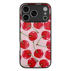 TMK iPhone 17 Pro Max glazen hardcase - Sweet cherry