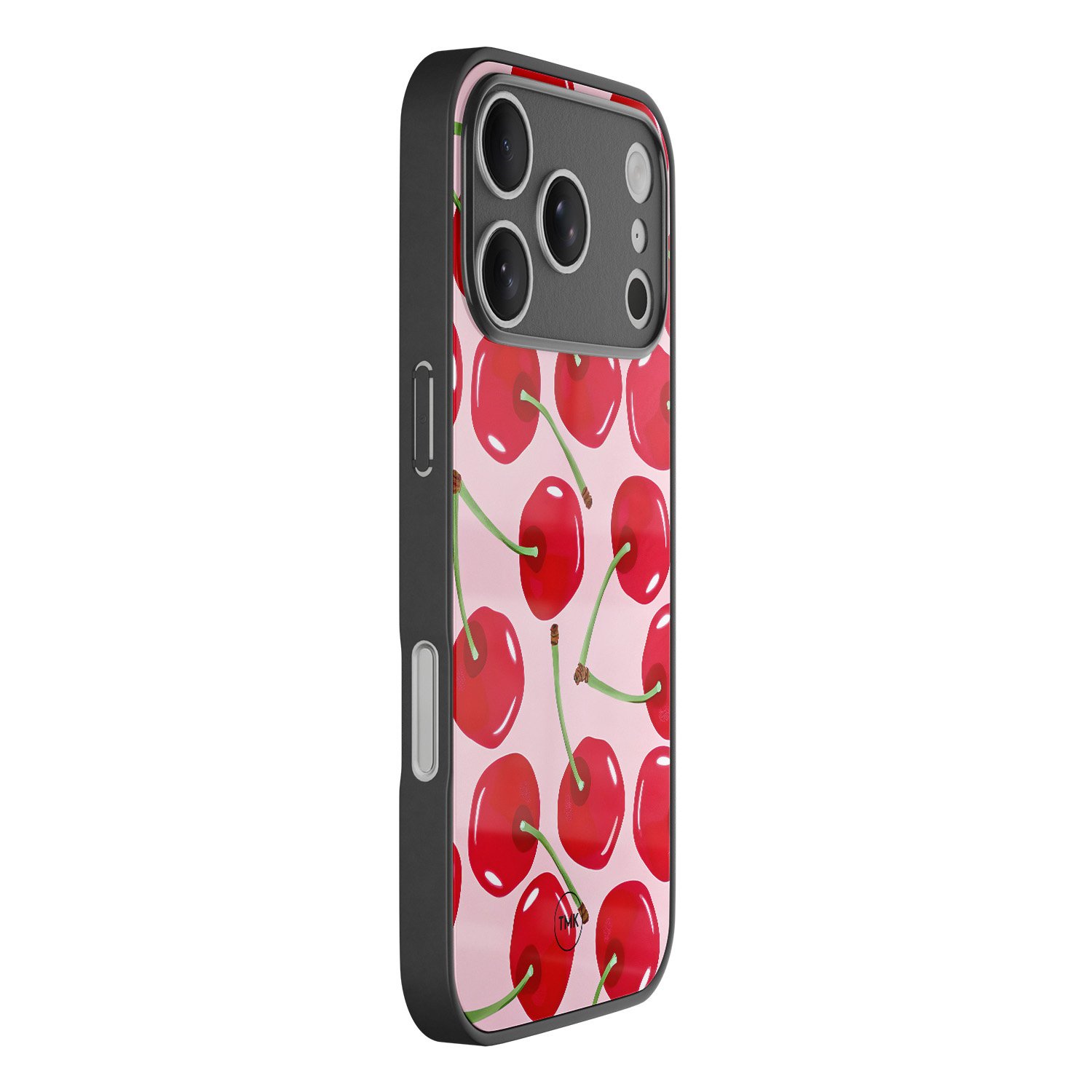 TMK iPhone 17 Pro Max glazen hardcase - Sweet cherry