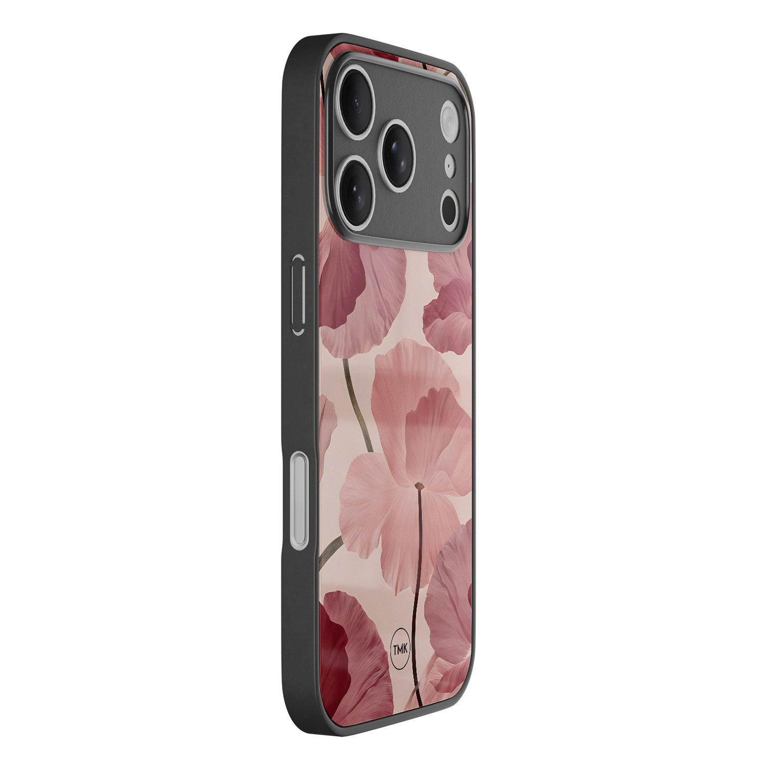 TMK iPhone 17 Pro Max glazen hardcase - Vintage blossom