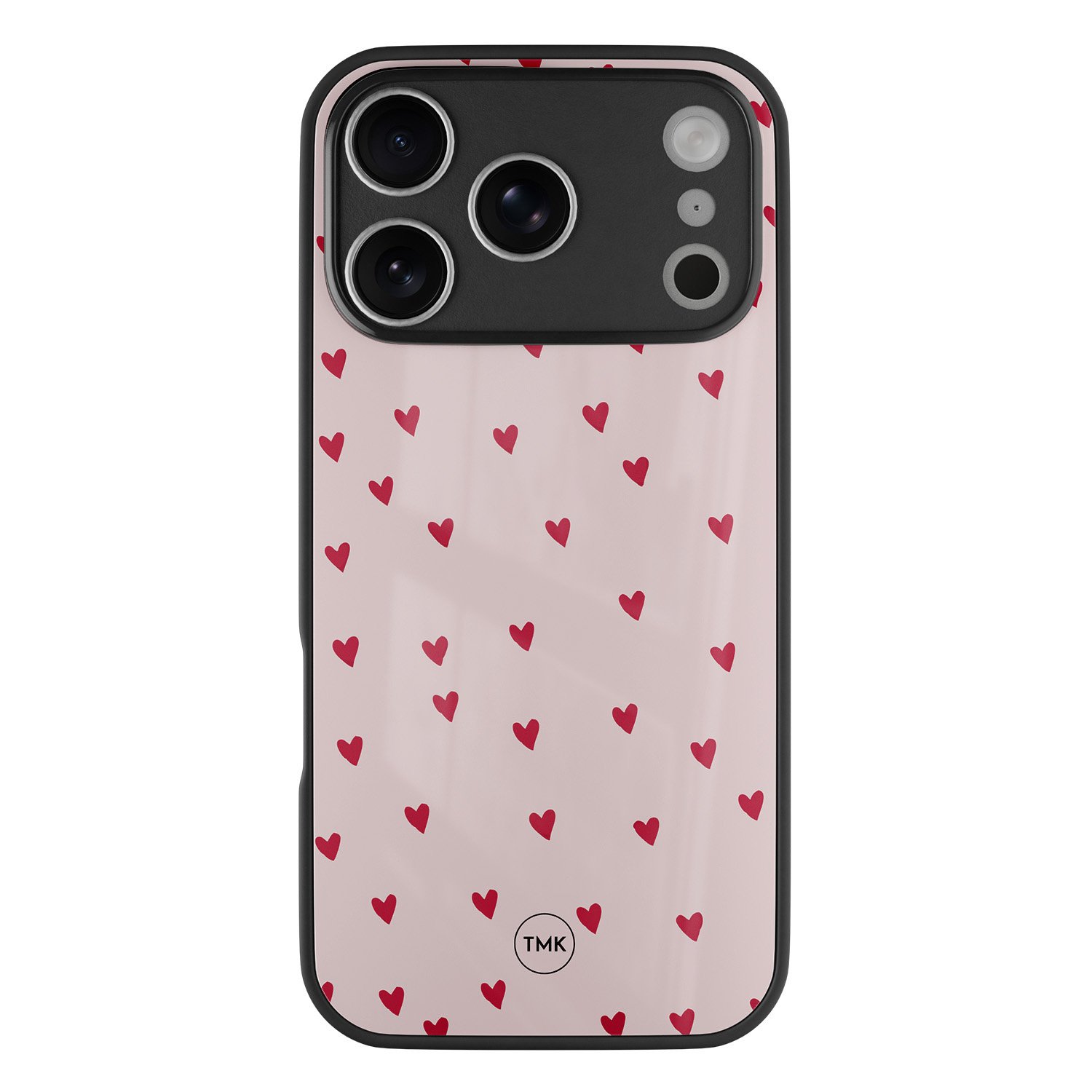 TMK iPhone 17 Pro Max glazen hardcase - Hartjes