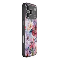 TMK iPhone 17 Pro Max glazen hardcase - Bloemen acryl