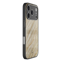 TMK iPhone 17 Pro Max glazen hardcase - Golden marble