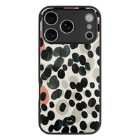 TMK iPhone 17 Pro Max glazen hardcase - Modern dots
