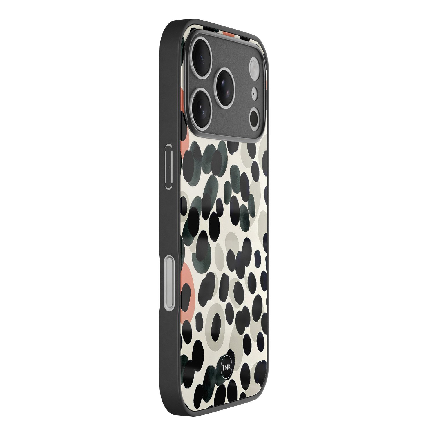 TMK iPhone 17 Pro Max glazen hardcase - Modern dots