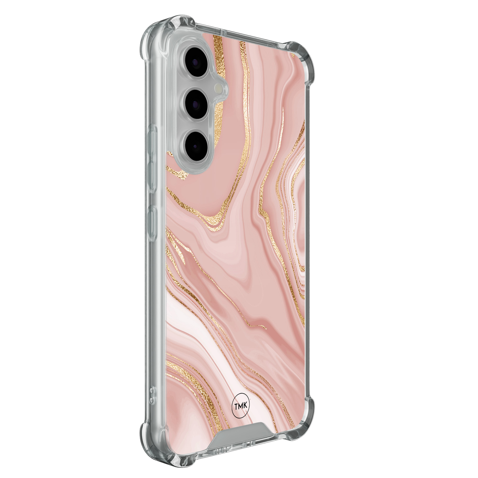 TMK Samsung Galaxy A54 shockproof hoesje - Rose marble