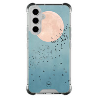 TMK Samsung Galaxy A54 shockproof hoesje - Moon birds