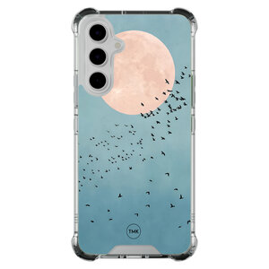 TMK Samsung Galaxy A54 shockproof hoesje - Moon birds