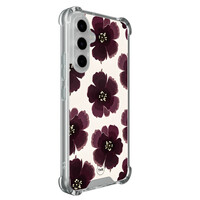 TMK Samsung Galaxy A54 shockproof hoesje - Burgundy flowers