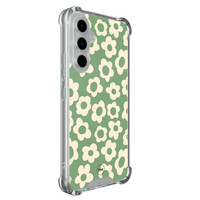 TMK Samsung Galaxy A54 shockproof hoesje - Retro cute flowers