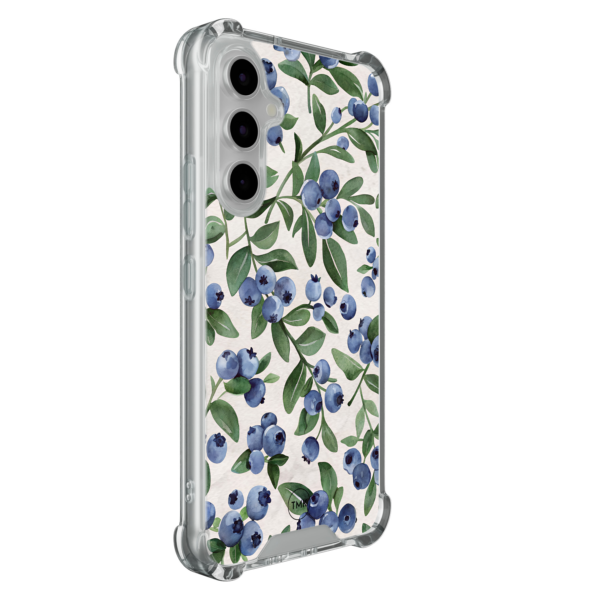 TMK Samsung Galaxy A54 shockproof hoesje - Blueberries