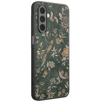 Casimoda Samsung Galaxy A17 backcover hoesje - Khaki golden flowers