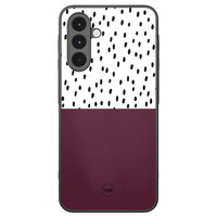 Casimoda Samsung Galaxy A17 backcover hoesje - Burgundy dots
