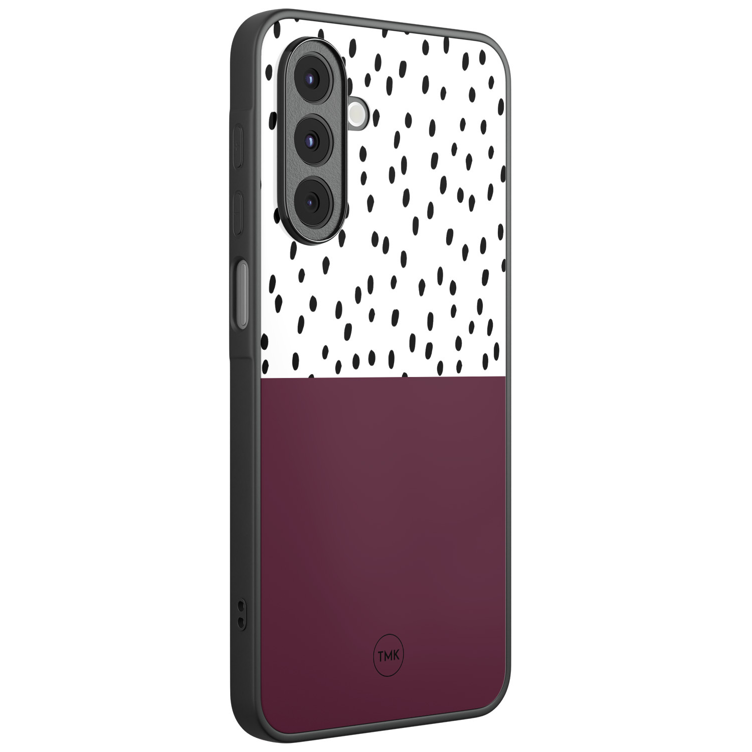 Casimoda Samsung Galaxy A17 backcover hoesje - Burgundy dots