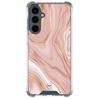 TMK Samsung Galaxy A17 shockproof hoesje - Rose marble