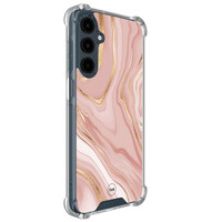 TMK Samsung Galaxy A17 shockproof hoesje - Rose marble