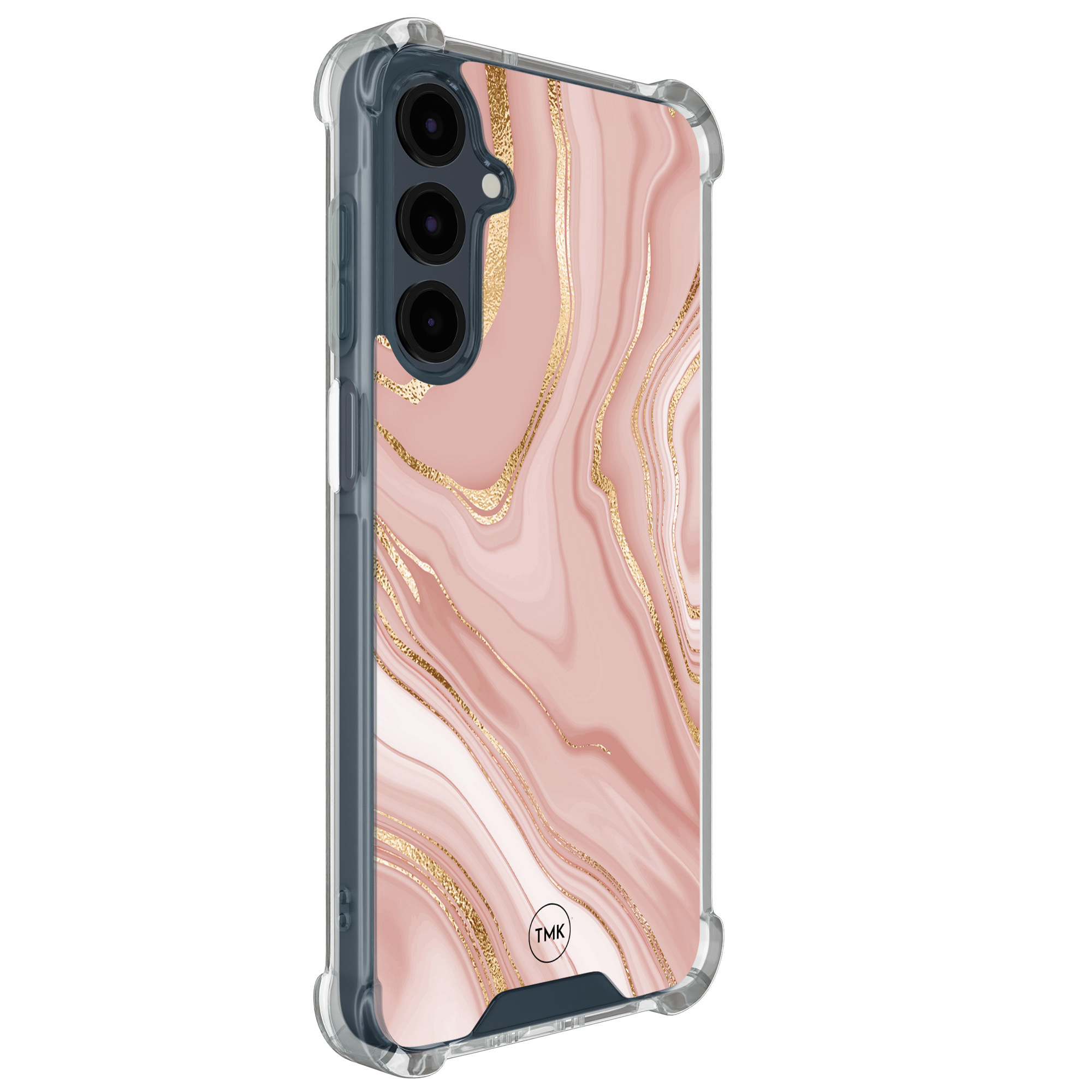 TMK Samsung Galaxy A17 shockproof hoesje - Rose marble