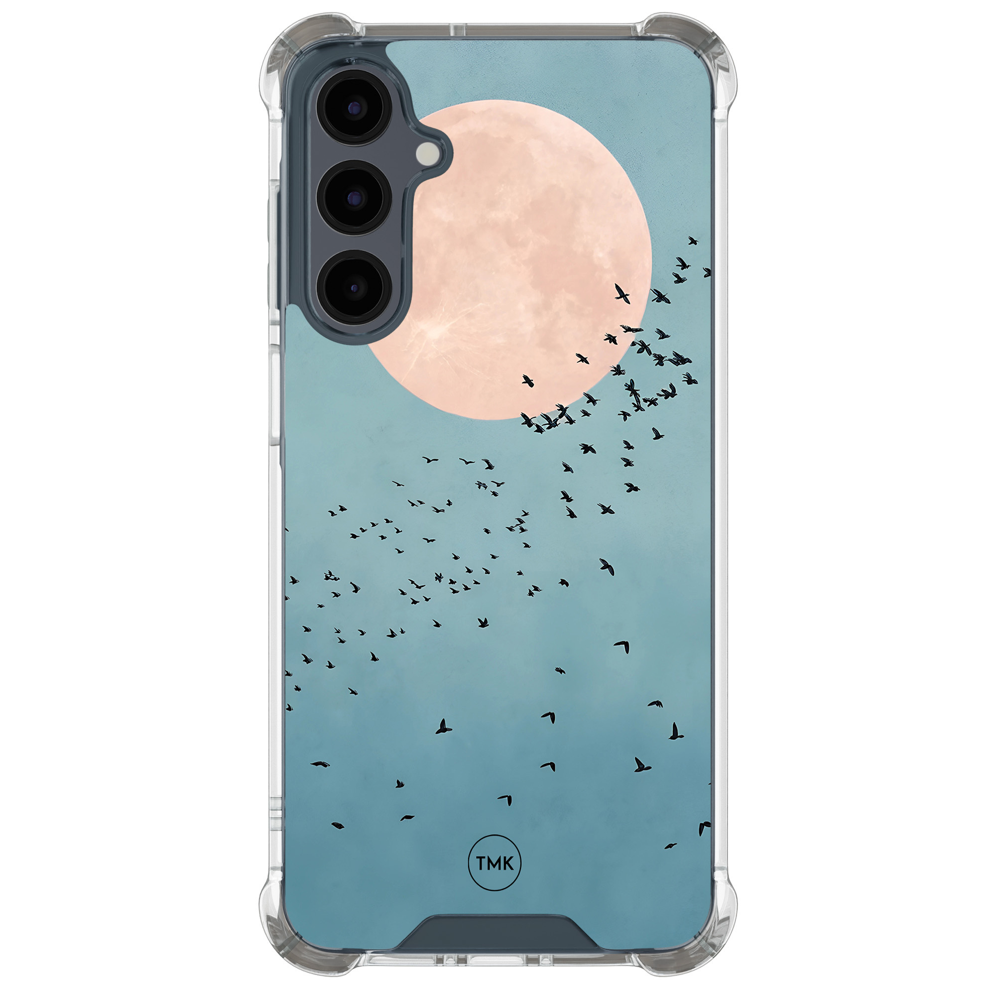 TMK Samsung Galaxy A17 shockproof hoesje - Moon birds