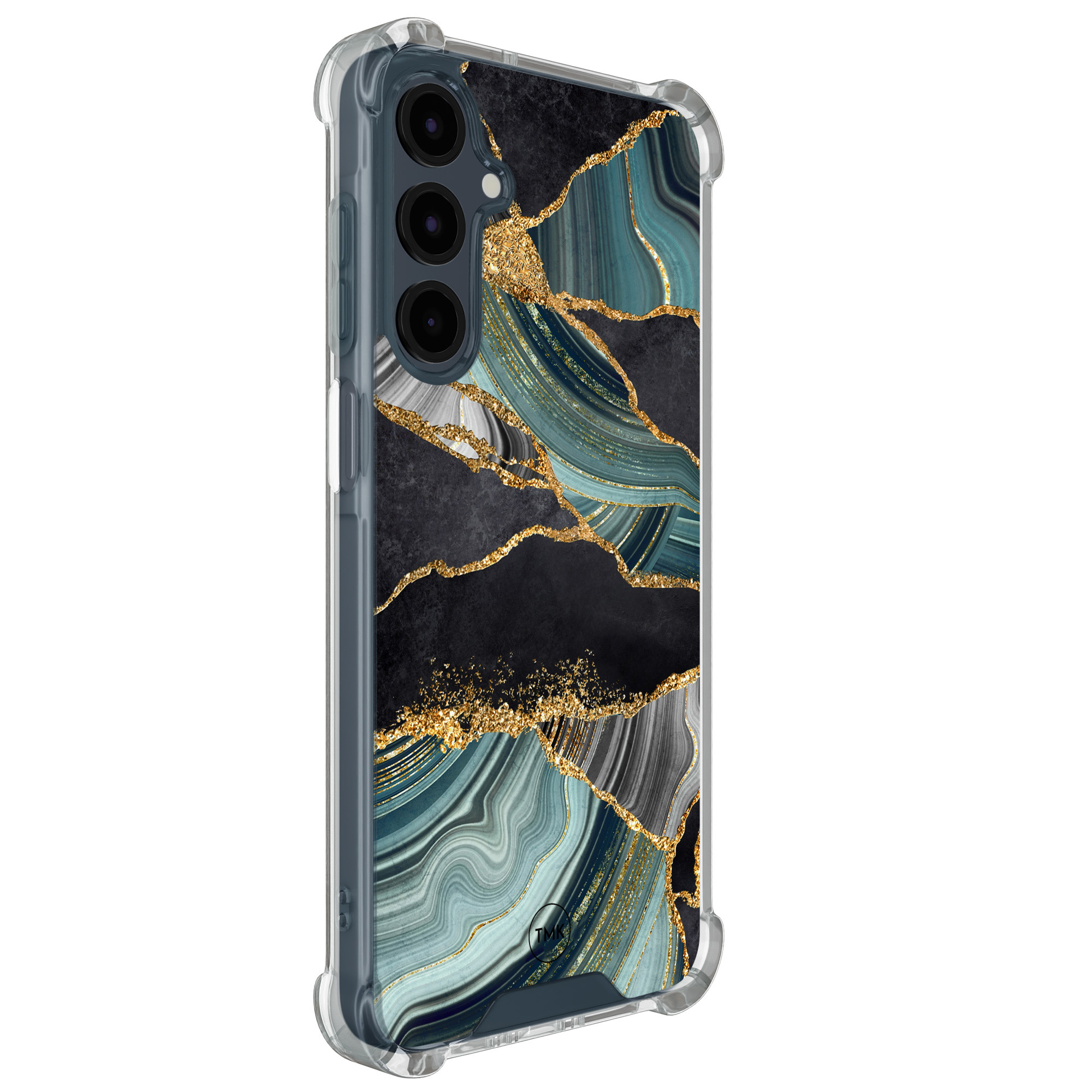 TMK Samsung Galaxy A17 shockproof hoesje - Marble jade stone