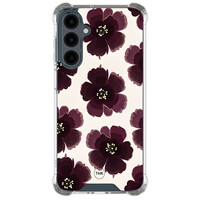TMK Samsung Galaxy A17 shockproof hoesje - Burgundy flowers