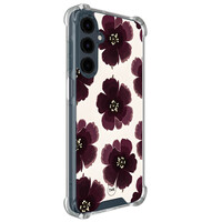 TMK Samsung Galaxy A17 shockproof hoesje - Burgundy flowers