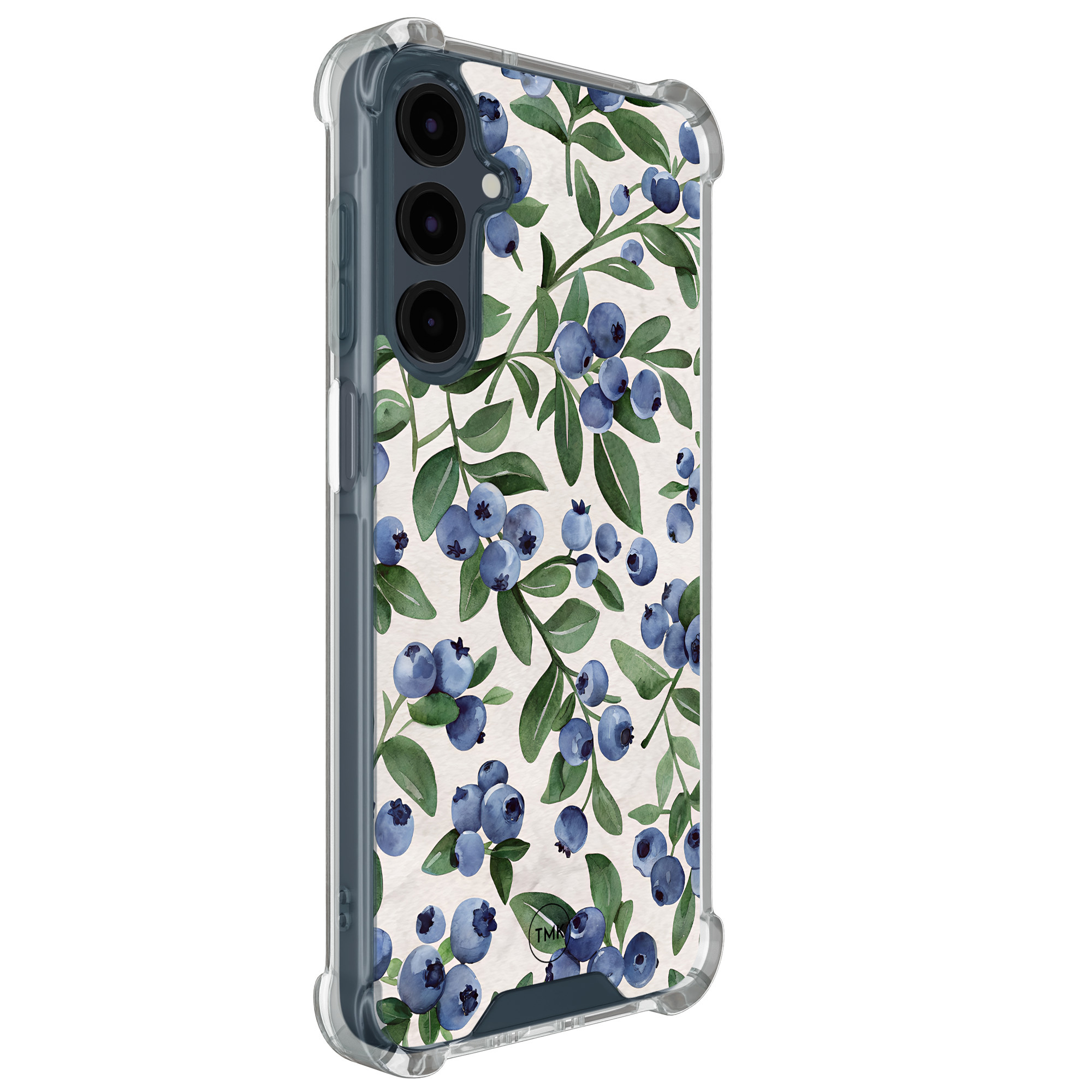 TMK Samsung Galaxy A17 shockproof hoesje - Blueberries