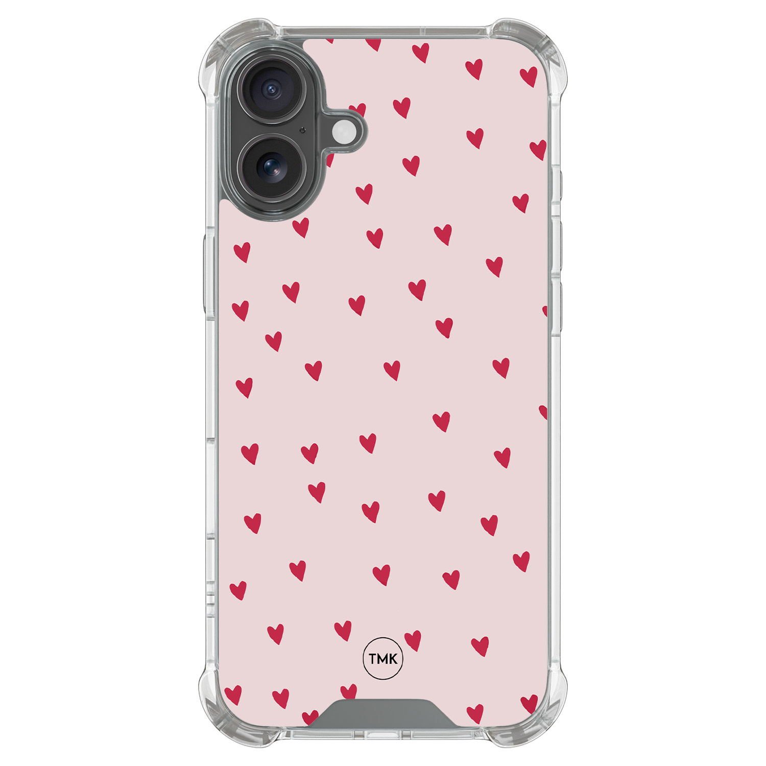 TMK iPhone 17 shockproof hoesje - Cute hearts